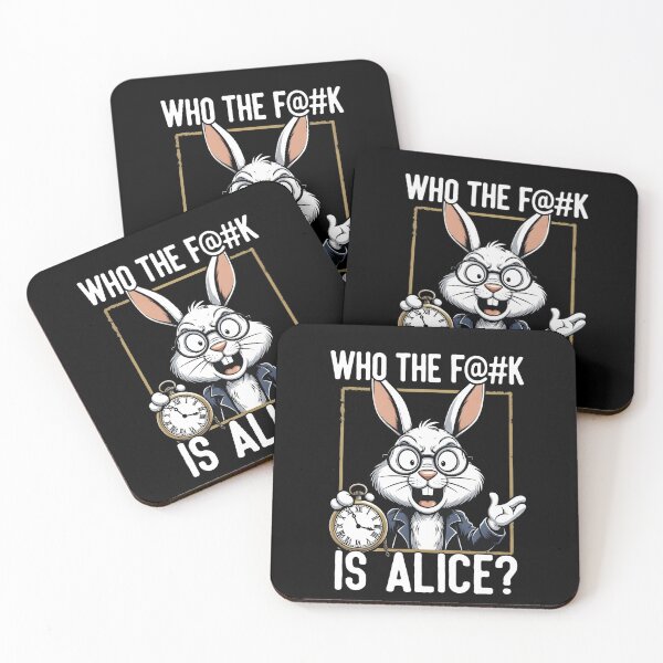 Item preview, Snarky White Rabbit Who Is Alice Graphic designed and sold by TshirtsOnline-.