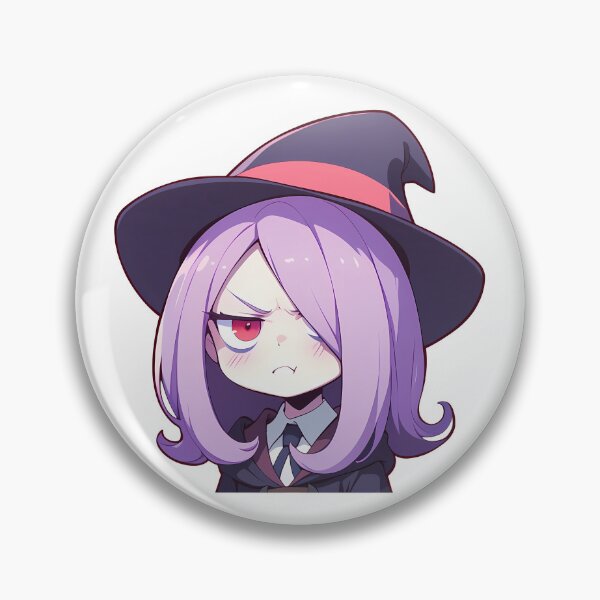 Item preview, Sucy Manbavaran Little Witch Academia Chibi Deadpan Angry Witch designed and sold by 108Recordings.