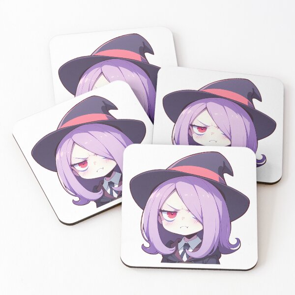 Item preview, Sucy Manbavaran Little Witch Academia Chibi Deadpan Angry Witch designed and sold by 108Recordings.