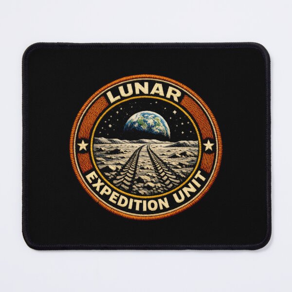 Item preview, Space Travel Lunar Mission Orbiting Earth Vintage Patch designed and sold by SplashTastic.