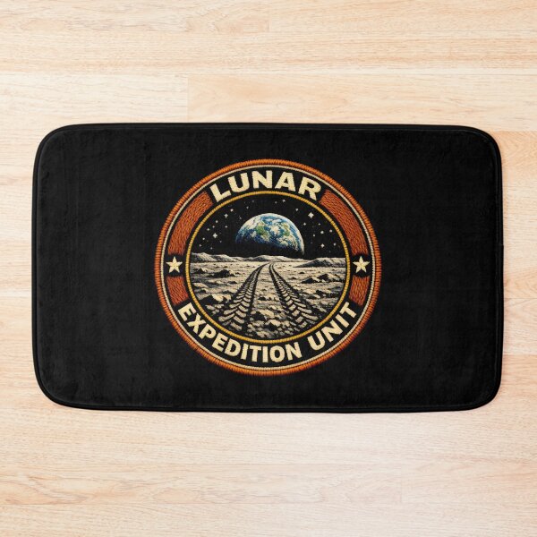Item preview, Space Travel Lunar Mission Orbiting Earth Vintage Patch designed and sold by SplashTastic.