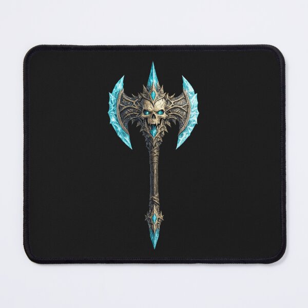 Item preview, Frost Skull Crystal Battle Axe designed and sold by SuePFields.