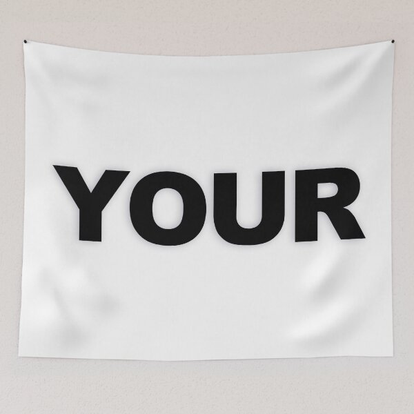 Item preview, YOUR — Black Minimal Bold Type Statement designed and sold by WORDPAUSE.