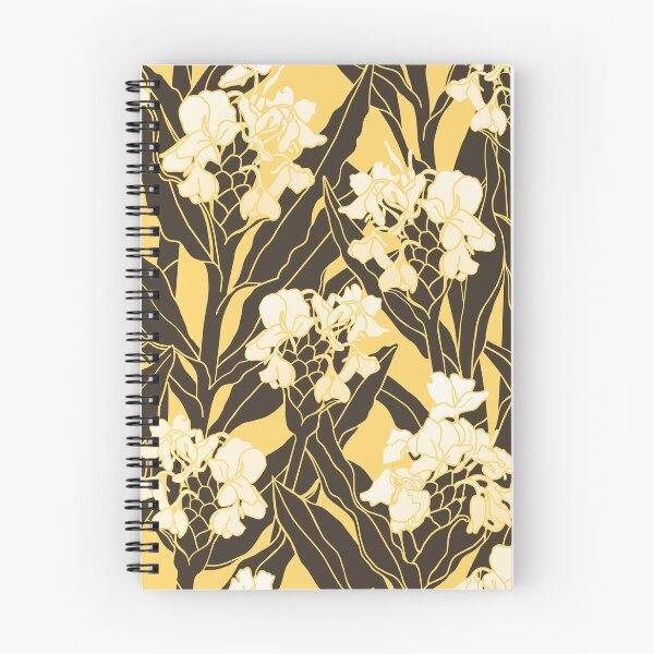 Item preview, Sweet Ginger Blossoms - yellow and dark brown designed and sold by Linda Maliuana.