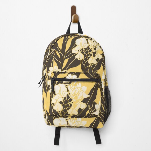 Item preview, Sweet Ginger Blossoms - yellow and dark brown designed and sold by Linda Maliuana.