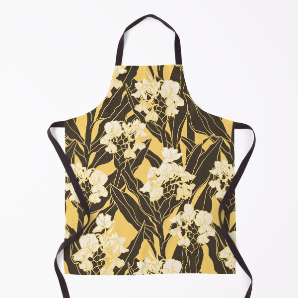 Item preview, Sweet Ginger Blossoms - yellow and dark brown designed and sold by Linda Maliuana.