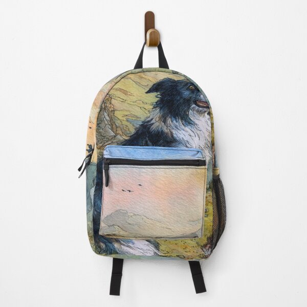 Item preview, Border Collie in Mountains, Birthday Gift designed and sold by NicolasGlowArt.
