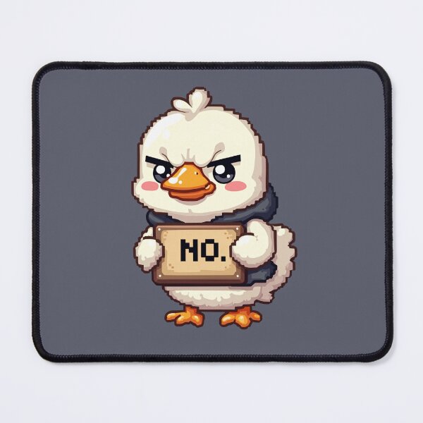 Item preview, Sassy Duck Holding No Sign Cute Angry Duck Meme designed and sold by All-Of-Art.
