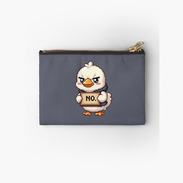 Item preview, Sassy Duck Holding No Sign Cute Angry Duck Meme designed and sold by All-Of-Art.