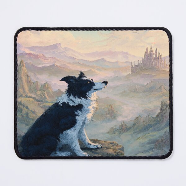 Item preview, Border Collie and Mountains, Birthday Gift designed and sold by NicolasGlowArt.