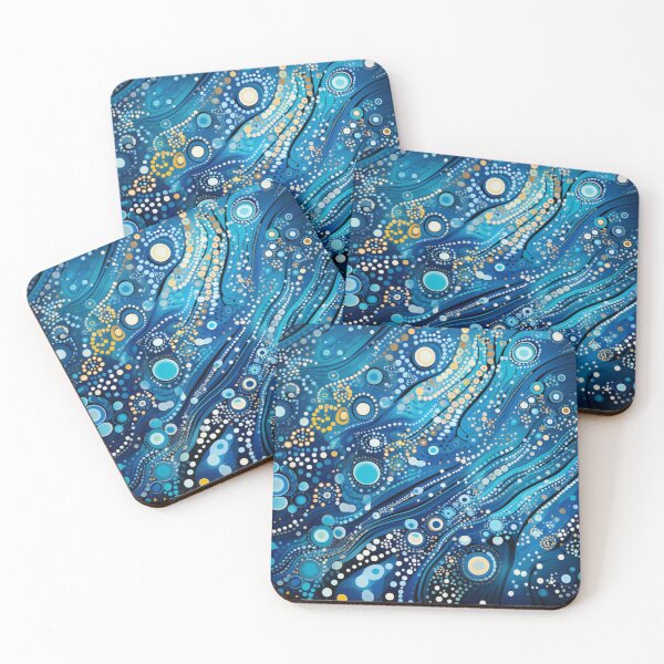 Item preview, Aboriginal Inspired Dot Art - Oceanography designed and sold by GrinGalore.