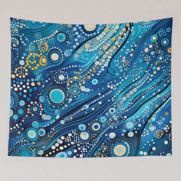 Item preview, Aboriginal Inspired Dot Art - Oceanography designed and sold by GrinGalore.