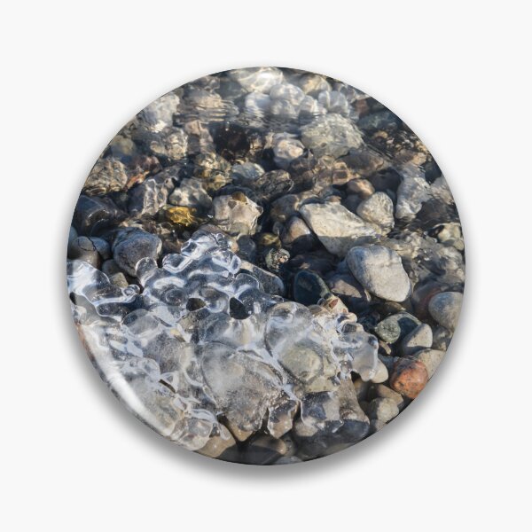 Item preview, Smooth Pebbles with a Fringe of Clear Ice designed and sold by Georgia Mizuleva.