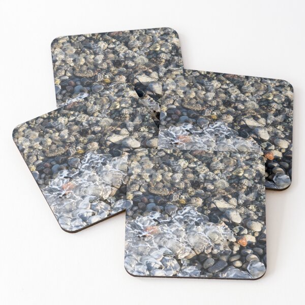 Item preview, Smooth Pebbles with a Fringe of Clear Ice designed and sold by Georgia Mizuleva.