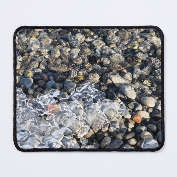Item preview, Smooth Pebbles with a Fringe of Clear Ice designed and sold by Georgia Mizuleva.
