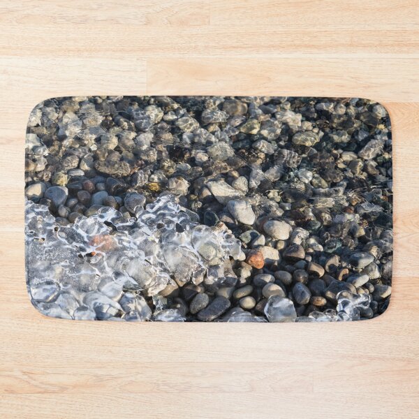 Item preview, Smooth Pebbles with a Fringe of Clear Ice designed and sold by Georgia Mizuleva.