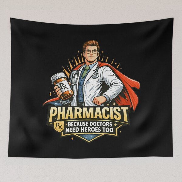 Item preview, Pharmacist Superhero – Because Doctors Need Heroes Too designed and sold by SidTastic .