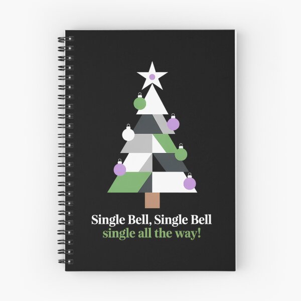 Item preview, Aro Ace Pride Graphic Black Small Modern Humorous LGBT Christmas Tree Pride designed and sold by FaithAbbott.