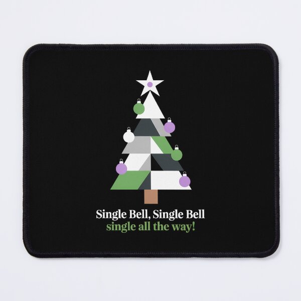 Item preview, Aro Ace Pride Graphic Black Small Modern Humorous LGBT Christmas Tree Pride designed and sold by FaithAbbott.