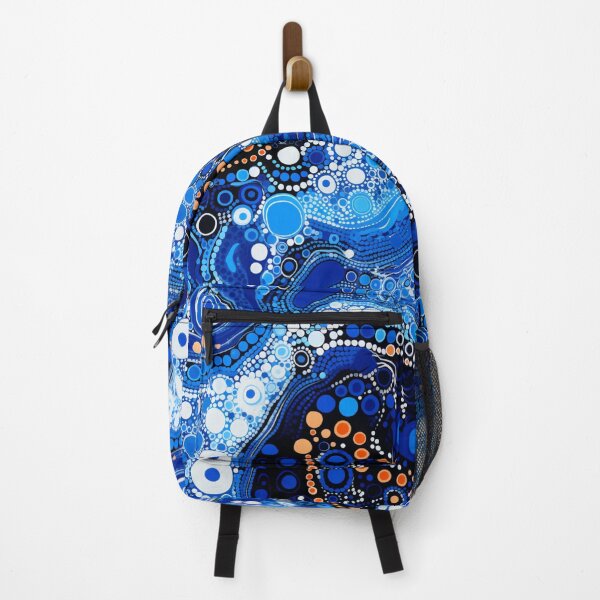Item preview, Aboriginal Inspired Dot Art - Cobalt Oceanic Pattern designed and sold by GrinGalore.