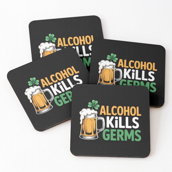 Item preview, Alcohol Kills Germs St. Patrick's Day Beer Drinker designed and sold by FaithAbbott.
