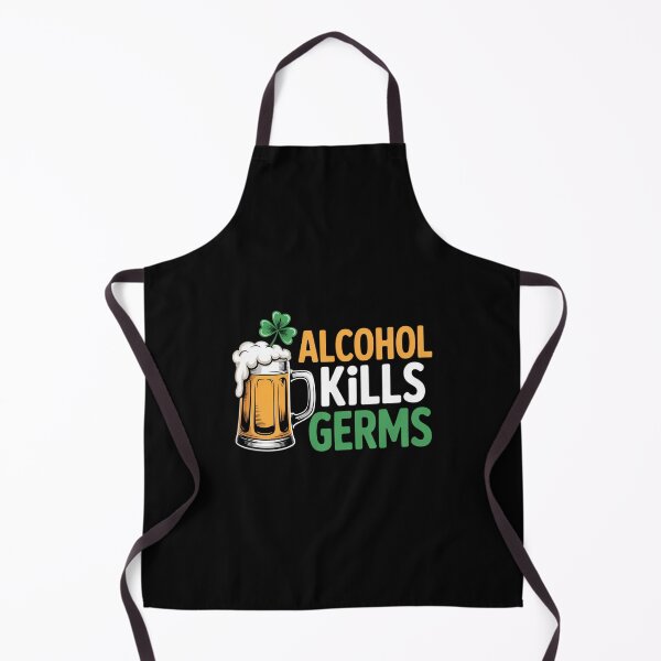 Item preview, Alcohol Kills Germs St. Patrick's Day Beer Drinker designed and sold by FaithAbbott.