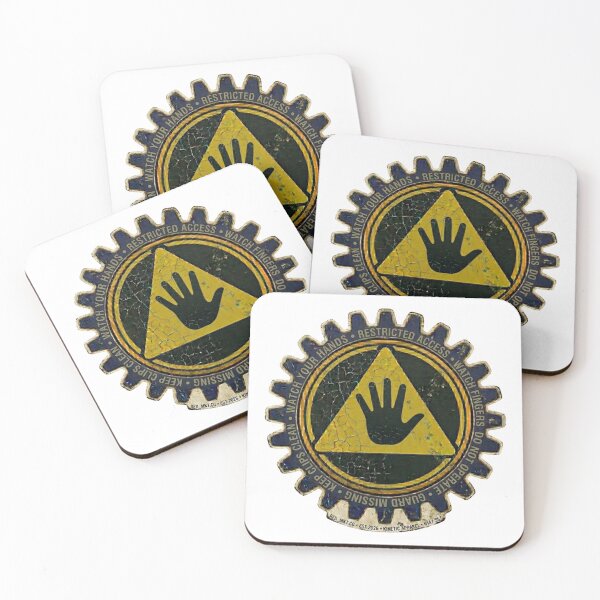 Item preview, Retro Industrial Pinch Point Hazard Gear designed and sold by octozap.