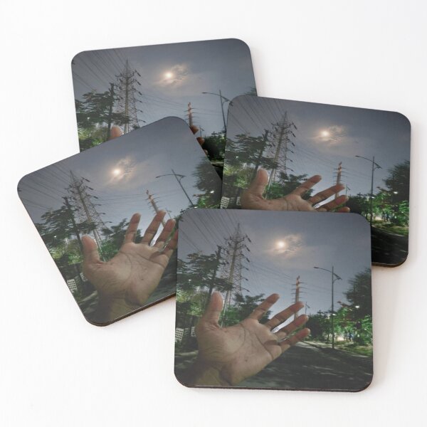Item preview, Hand Holding Moon Night Aesthetic designed and sold by GouravArts.