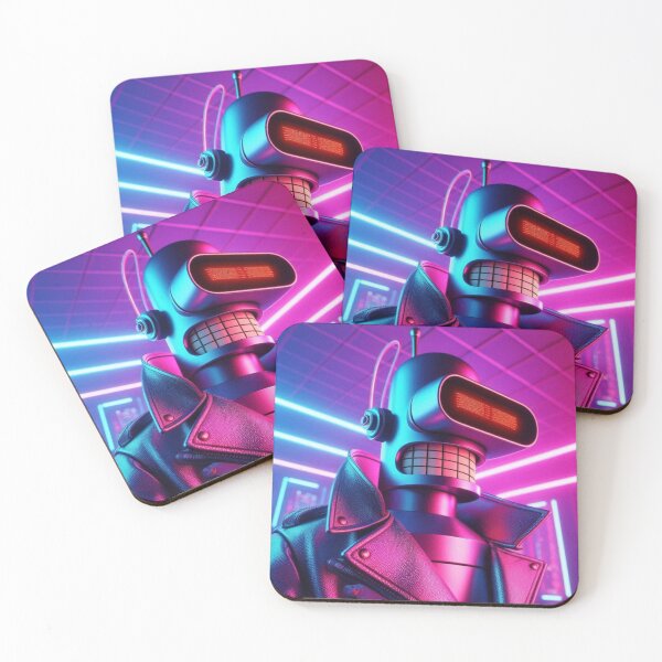 Item preview, “NEON‑BAR OUTLAW MODE — CYBER DRUNKARD ON THE LOOSE” designed and sold by Print Fiction.
