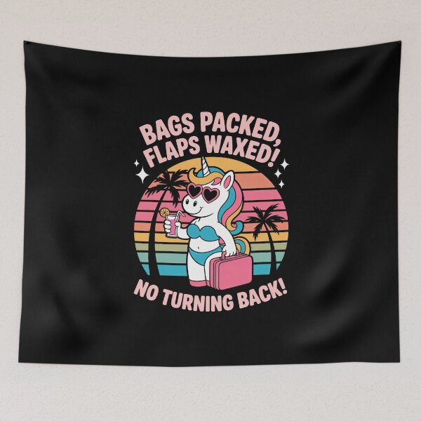 Item preview, Bags Packed Flaps Waxed Unicorn Girls Trip Summer Vacation designed and sold by FaithAbbott.