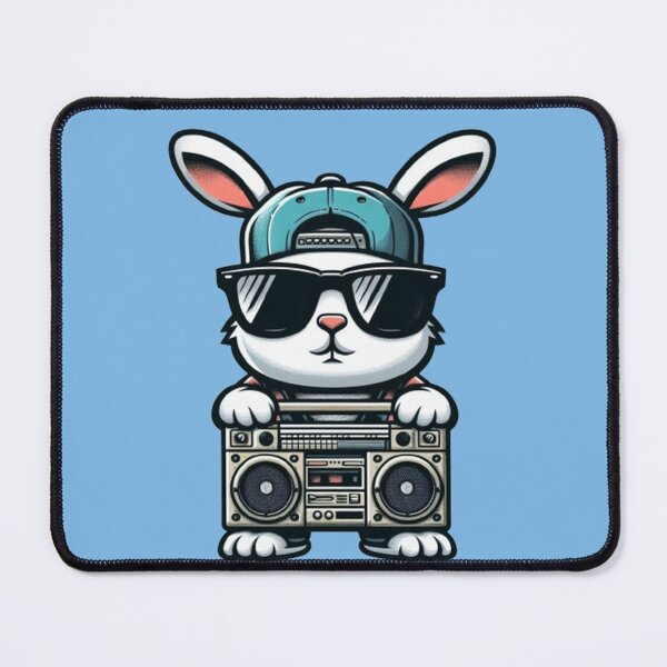 Item preview, Hip Hop Rabbit – Urban Boombox Style designed and sold by Dogandesighn.