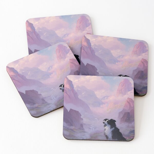 Item preview, Border Collie Mountains, Birthday Gift designed and sold by NicolasGlowArt.