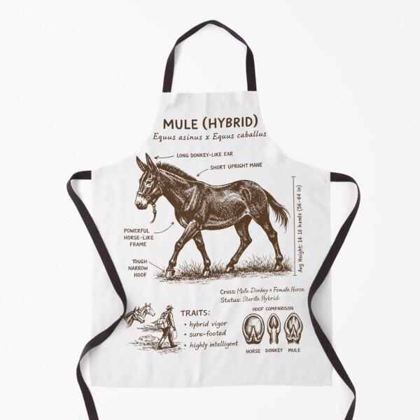 Item preview, Mule Hybrid Anatomy Farm Animal Lover Zoologist Farm Life designed and sold by MelanieIShelton.