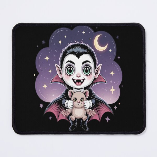 Item preview, Little Vampire And Bat Friend Nighttime Magic Vampirecore Cute Horror designed and sold by mandiana.