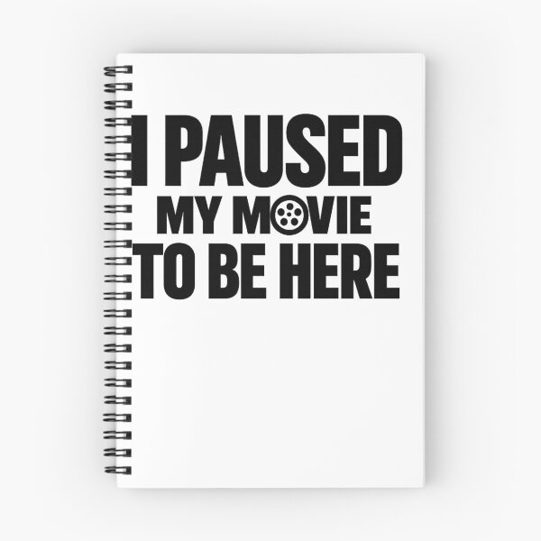 Item preview, I Paused My Movie to Be Here T-Shirt, sarcastic movie lover gift, funny cinema fan graphic tee designed and sold by Inkvado.