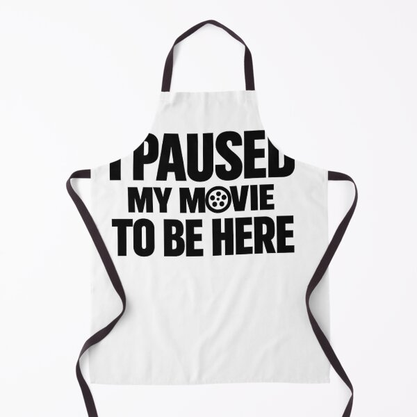Item preview, I Paused My Movie to Be Here T-Shirt, sarcastic movie lover gift, funny cinema fan graphic tee designed and sold by Inkvado.