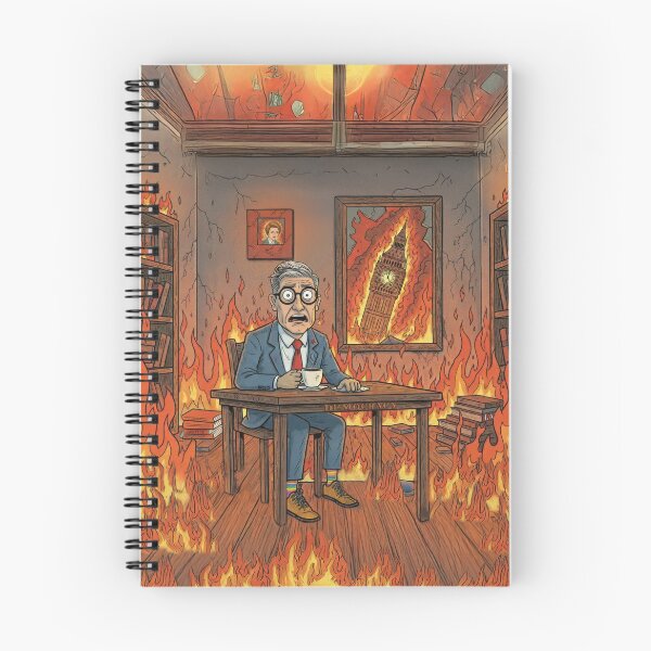 Item preview, This Is Fine - Silent Keir Starmer Edition designed and sold by DoomLoopDesigns.