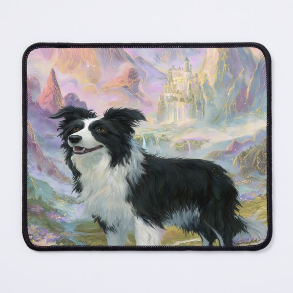 Item preview, Border Collie Magic Mountains, Birthday Gift designed and sold by NicolasGlowArt.