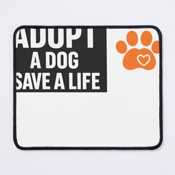 Item preview, Adopt A Dog Save A Life , national dog day rescue lover gift, animal adoption awareness graphic tee designed and sold by Inkvado.