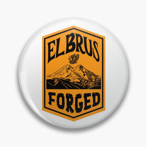 Item preview, Elbrus Forged Mountain Badge Design designed and sold by Kavkaz.North.