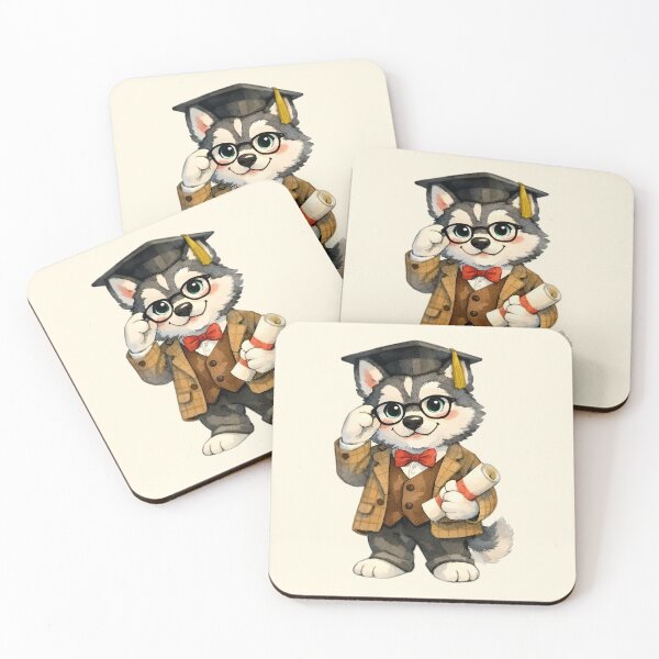 Item preview, Siberian Husky Professor Watercolor designed and sold by ChemicalXShop.