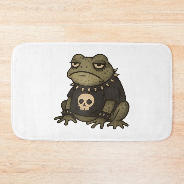 Item preview, Grumpy Punk Rock Toad Skull Spiked Collar designed and sold by MelanieIShelton.