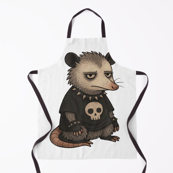 Item preview, Grumpy Opossum Punk Rock Skull Spikes designed and sold by MelanieIShelton.