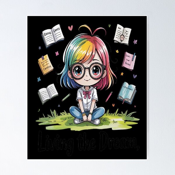 Item preview, Living The Dream Rainbow Whimsy designed and sold by mandiana.