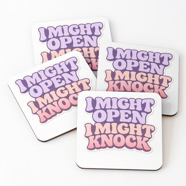 Item preview, I Might Open I Might Knock, gay hockey fan pride gift, funny LGBTQ hockey lover graphic tee designed and sold by Inkvado.