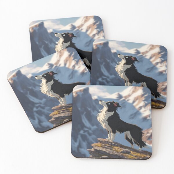 Item preview, Border Collie on Edge, Dog Lovers Gift designed and sold by NicolasGlowArt.