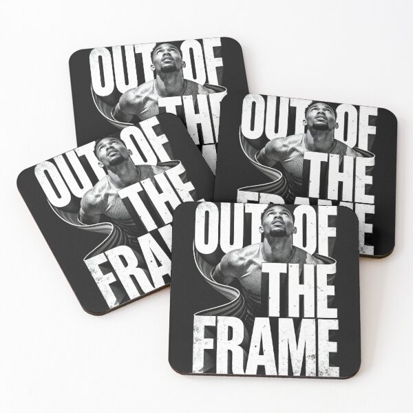 Item preview, OUT OF THE FRAME – Bold Streetwear Typography Graphic Tee | Motivational Urban Design | Vintage Grunge Style designed and sold by Maximilianos.