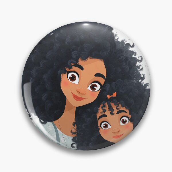 Item preview, Afro Mother Daughter Joyful Animated Style for Moms designed and sold by BigStar-Cart.
