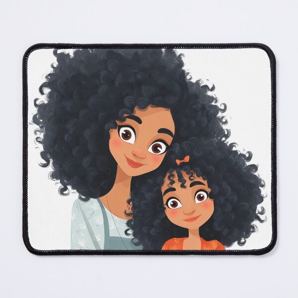 Item preview, Afro Mother Daughter Joyful Animated Style for Moms designed and sold by BigStar-Cart.