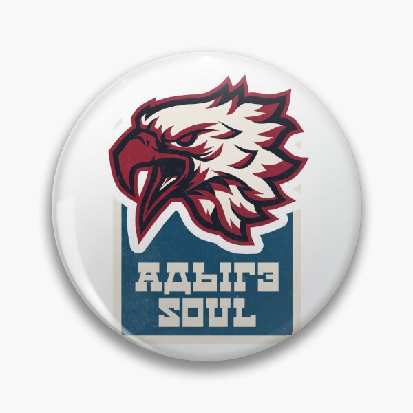 Item preview, Adyghe's Soul Circassian Eagle Pride Badge designed and sold by Kavkaz.North.